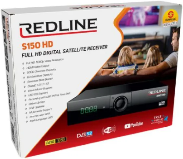 REDLINE Prijemnik satelitski DVB-S2 S-150 HD, Full HD, HDMI, USBcart Slika 2