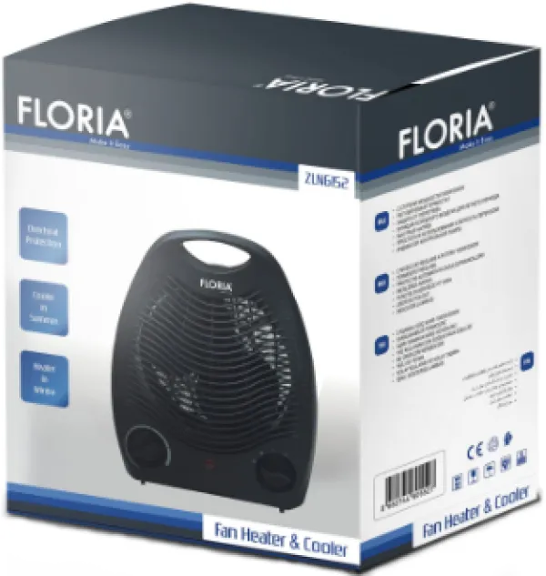 ZILAN Zilan ZLN6152 Grejalica sa ventilatorom, 2000 W, crna Slika 1