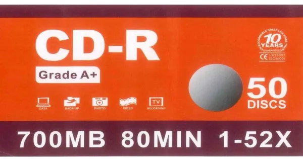 CD-R RONC 700MB 50x 1/50 kom ROCDR70050 Slika 2