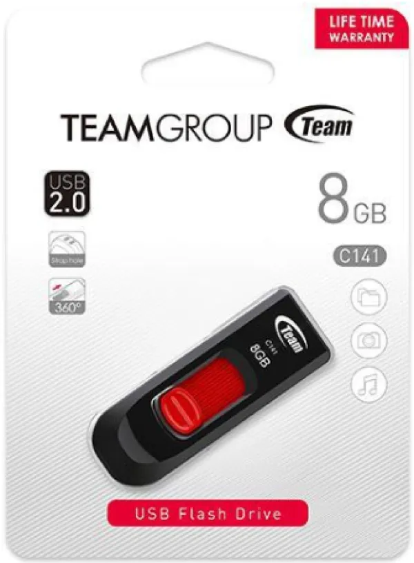 TEAM GROUP TeamGroup 8GB C141 USB 2.0 RED TC1418GR01 Slika 3