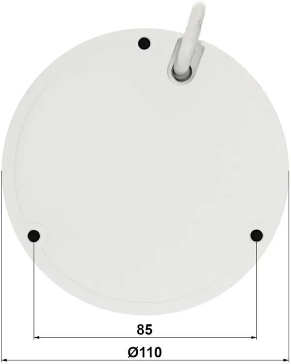 Dahua IPC-HDBW1230E-0280B-S5, IP 2MP Anti-vandal dome IC kamera, IC 30M, 2.8mm, IP67, IK10 Slika 2