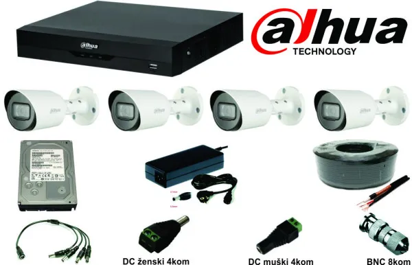 Dahua SET-01 * 4 kamere + DVR, FULL HD, 2TB - NAJPRODAVANIJI (22620) Slika 2