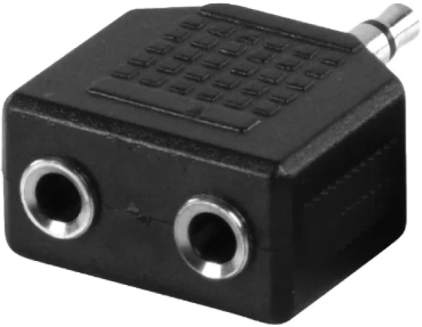 Audio ADAPTER AC16 2x3,5mm Stereo utičnica - 1x3,5mm Stereo utikač Slika 1