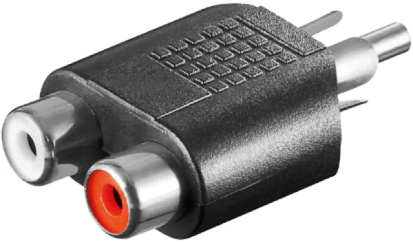 Audio ADAPTER AC18 2xRCA utičnica-1xRCA utikač Slika 1