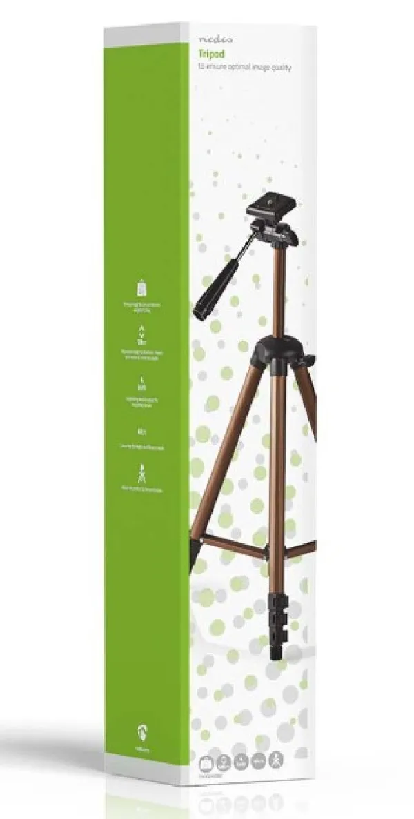 NEDIS TPOD2100BZ Foto video Stativ, Tilt, Tripod + Torba, aluminium, MAX 130cm (max 2KG) Slika 2