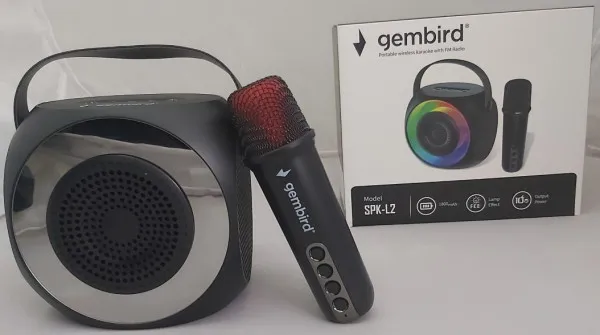 GEMBIRD SPK-L2 ** Gembird Bluetooth zvucnik FM RGB, 10W, 1800mAh, microSD, AUX + mikrofon 500mAh (1360) Slika 1