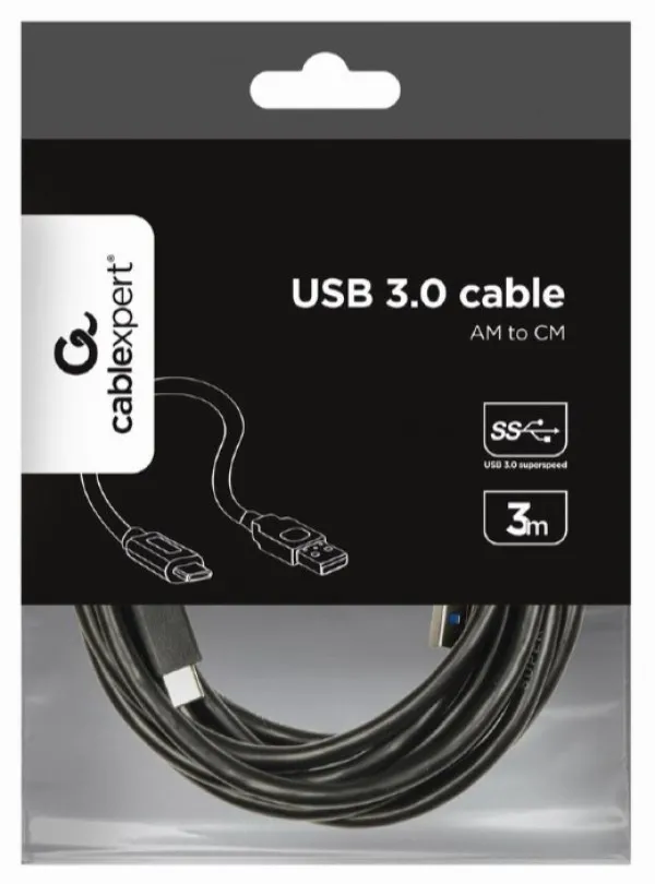 CCP-USB3-AMCM-10 Gembird 3A/36W USB 3.0 AM to Type-C cable (AM/CM), 3m Slika 4