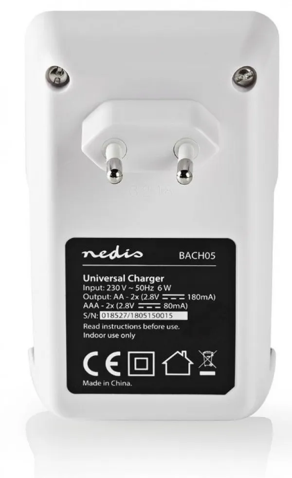 NEDIS OUTLET BACH05 * Nedis Punjac baterija AA/AAA LED indikator (900) Slika 2