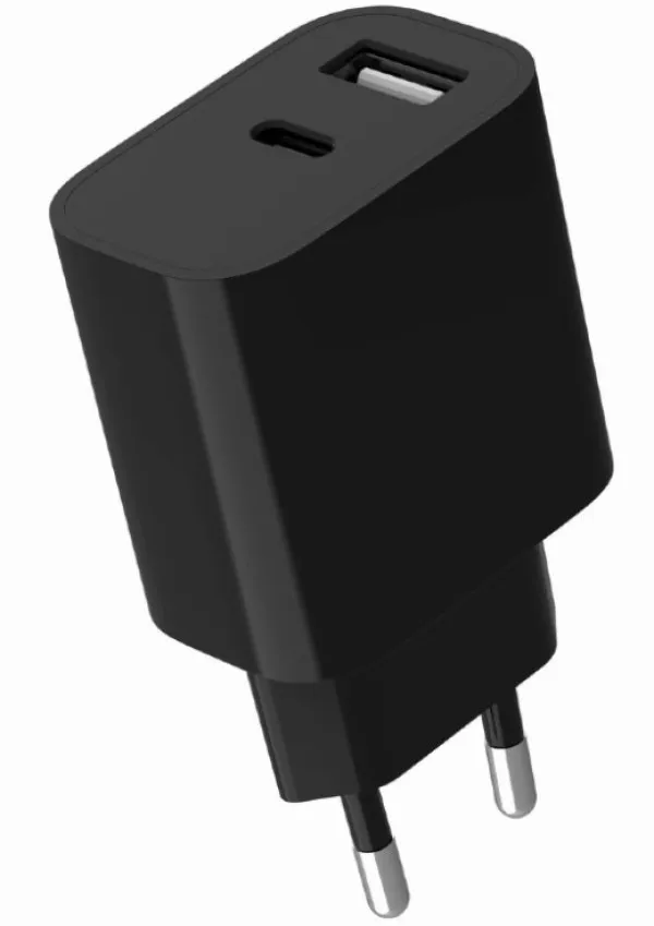 TA-UC-2AC12-01-BK Gembird USB punjac, 2-port USB-A+ USB-C, 2.4 A, Black Slika 4