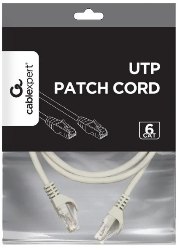 GEMBIRD PP6U-CU-2M Gembird Mrezni kabl, CAT6 BAKARNI UTP Patch cord 2m grey Slika 3