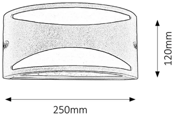 Rabalux 8359 Manhattan Spoljna zidna lampa, E27, 1x MAX 60W, IP54 Slika 3
