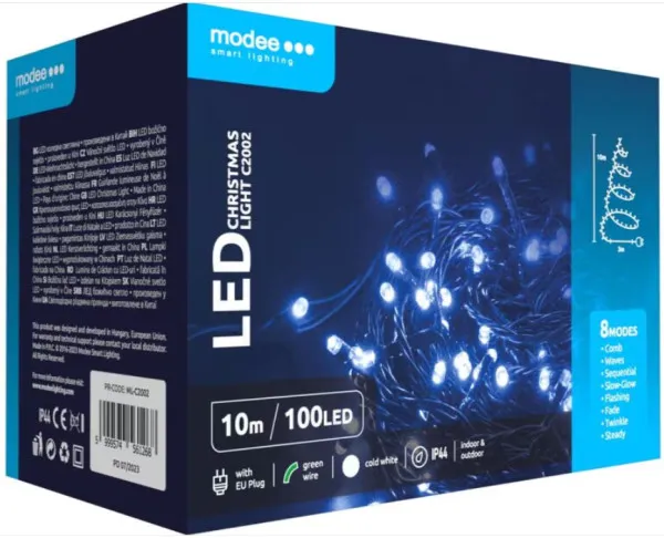 Modee Lighting ML-C2002 Lampice za jelku sa 100 LED dioda dnevno svetlo,10m bele Slika 3