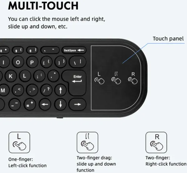 GEMBIRD GMB-G60S PRO BT AIR MOUSE 2.4GHz Wireless BT connection gyroscope voice remote control Slika 5