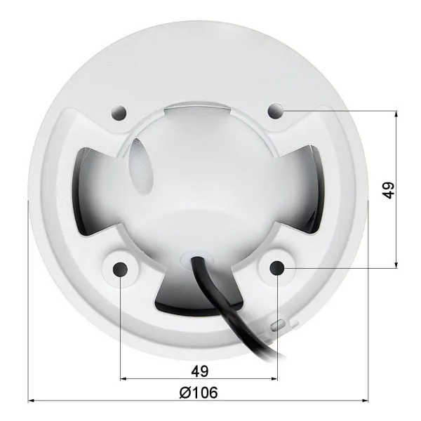 Dahua kamera  HAC-HDW1200EM-A-0280-S5 2Mpix, 2.8mm 50m HDCVI, FULL HD ICR  metalna Slika 2