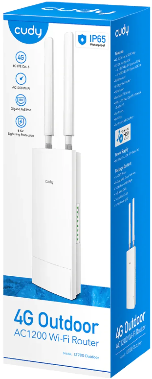 CUDY Cudy LT700 AC1200 Indoor/Outdoor 4G Cat 6 Wi-Fi Router Slika 6