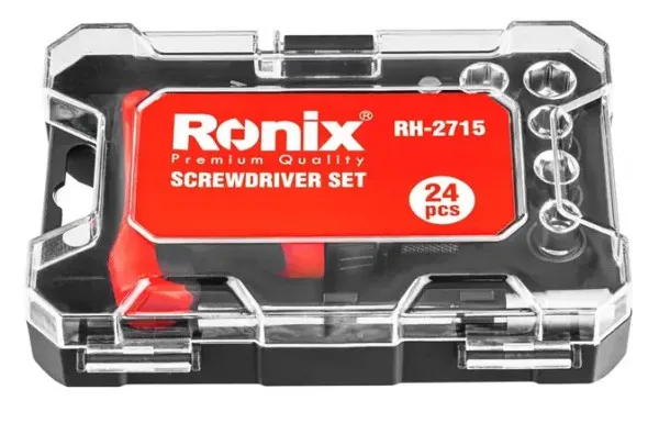 RONIX Univerzalni SET odvijaca sa nastavcima 24-delni CR-V RH-2715 PLC Slika 4