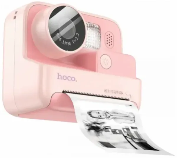 hoco. Dečija kamera sa štampačem, 2 inča IPS LCD, 720p, microSD - DV200 Pink Slika 5