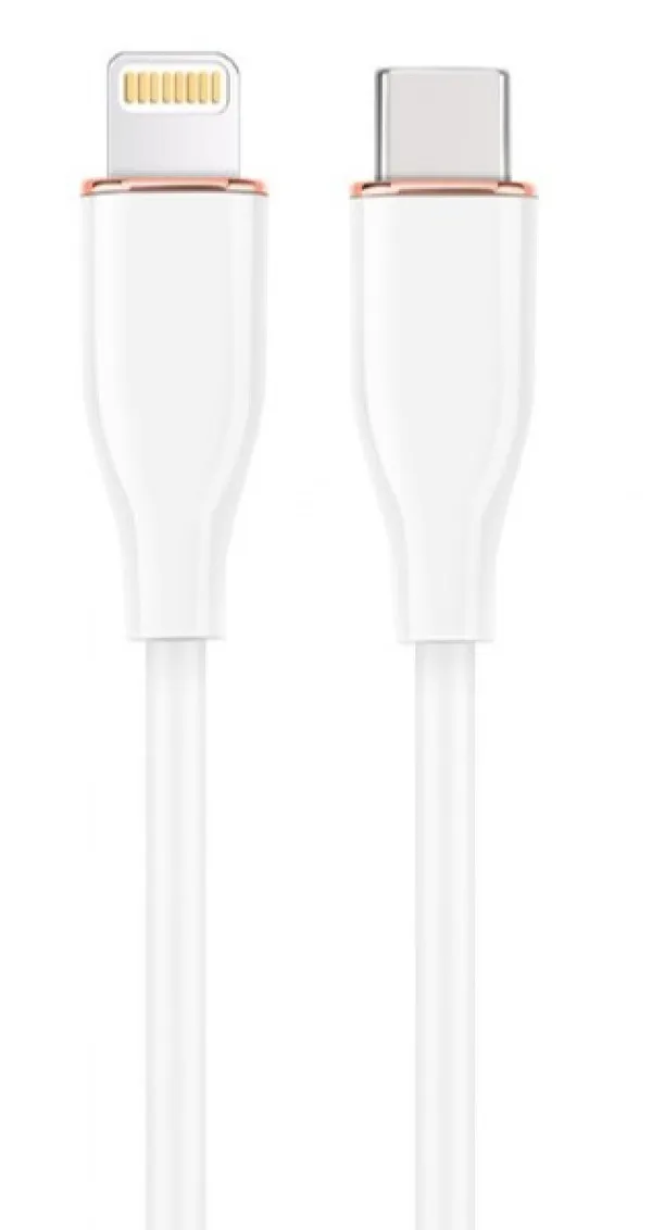 GEMBIRD CC-USB2S-CM8PM-1.5M-W Gembird Premium silicon USB Type-C to 8-pins charging & data cable,1.5 m,White Slika 2