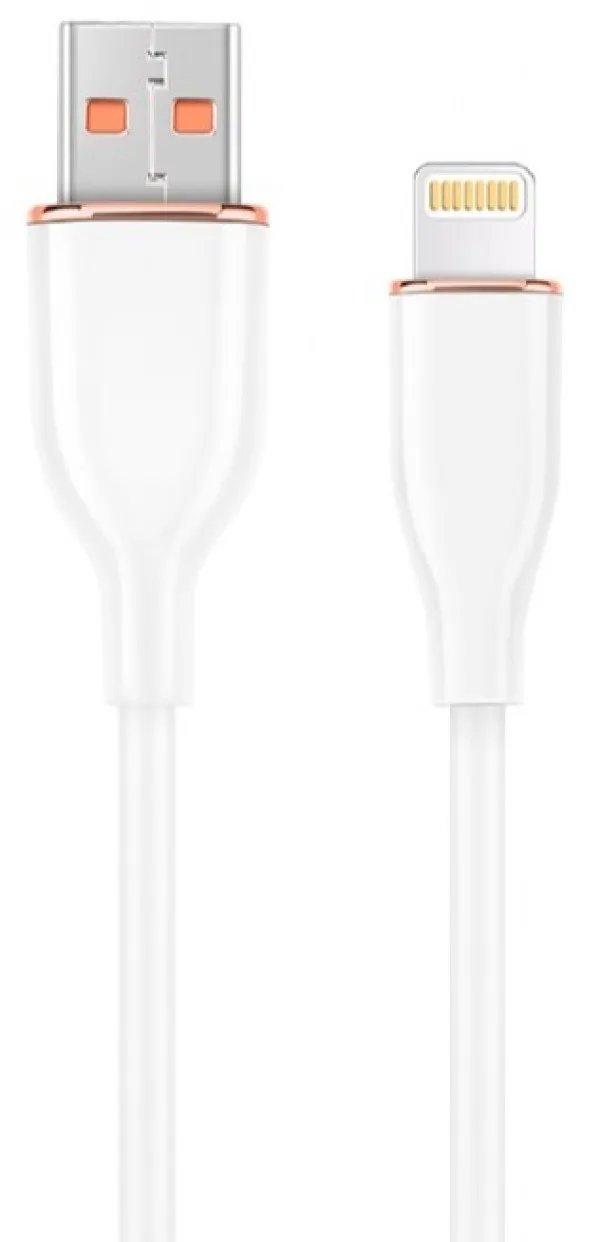 GEMBIRD CC-USB2S-AM8PM-1.5M-W Gembird Premium silicon 8-pin cable charging and data cable, 1.5 m, white Slika 2