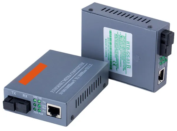 MEDIA KONVERTER HTB-GS-03AB 10/100/1000M gigabitni, 100m Slika 2
