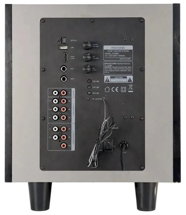 MICROLAB Microlab HTS800 Home Theater System 180W, Bluetooth, LED Screen, Aux, USB, DVD5.1, Optical, HDMI, FM Slika 5