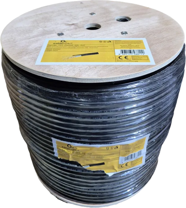 FPC-6260ME-SOL-OUT * Gembird FTP cat6 Outdoor+SAJLA, solid 23AWG, 0,57mm PREMIUM CCA pun presek 305m Slika 3