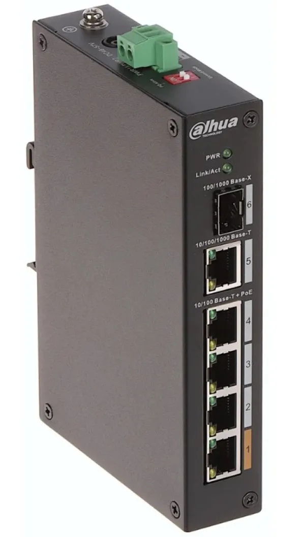 Dahua Switch PFS3106-4ET-60-V2 Industrijski PoE 4-portni switch Slika 5