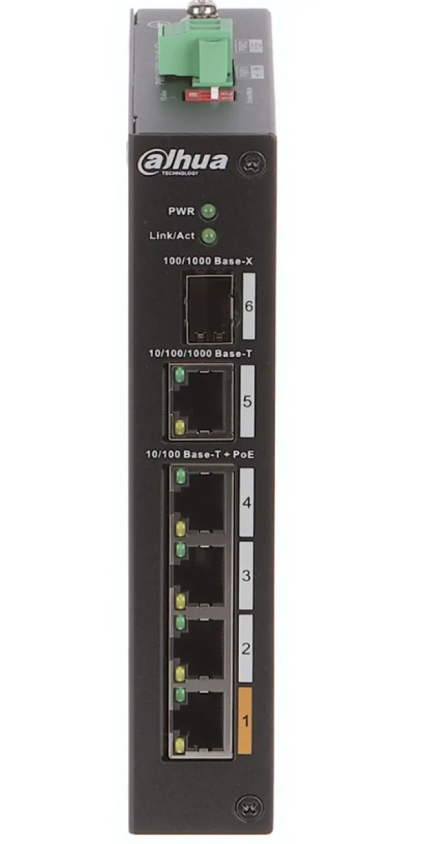 Dahua Switch PFS3106-4ET-60-V2 Industrijski PoE 4-portni switch Slika 4