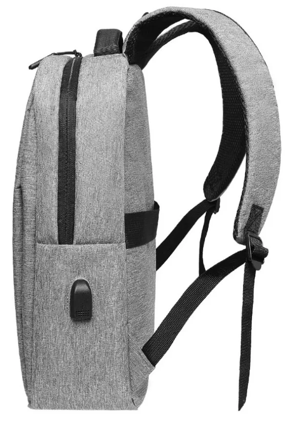Ranac poslovni * MARTIN Sivi za laptop 15,6inc 42x34x12cm USB konektor Slika 2