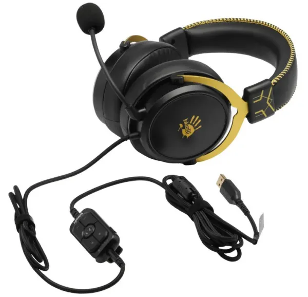 A4 TECH A4-M590i LIME A4Tech Bloody gejmerske slusalice sa mikrofonom, 7.1 SURROUND, 50mm/16ohm, 3.5mm+USB Slika 9