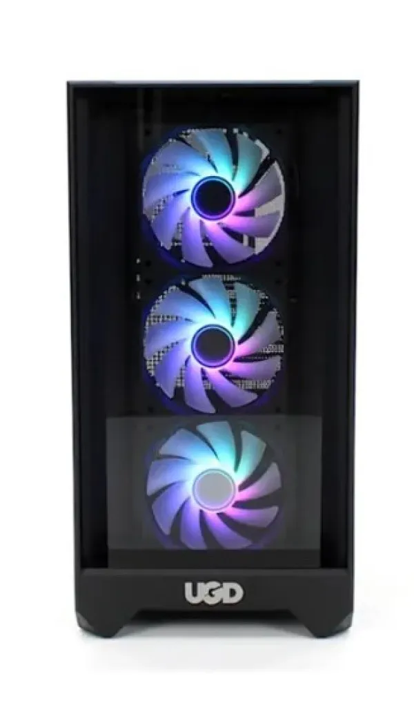 UGD Kuciste Titan 2314, ATX, providna stranica, ugradjena 4xRGB kulera, Crno Slika 7