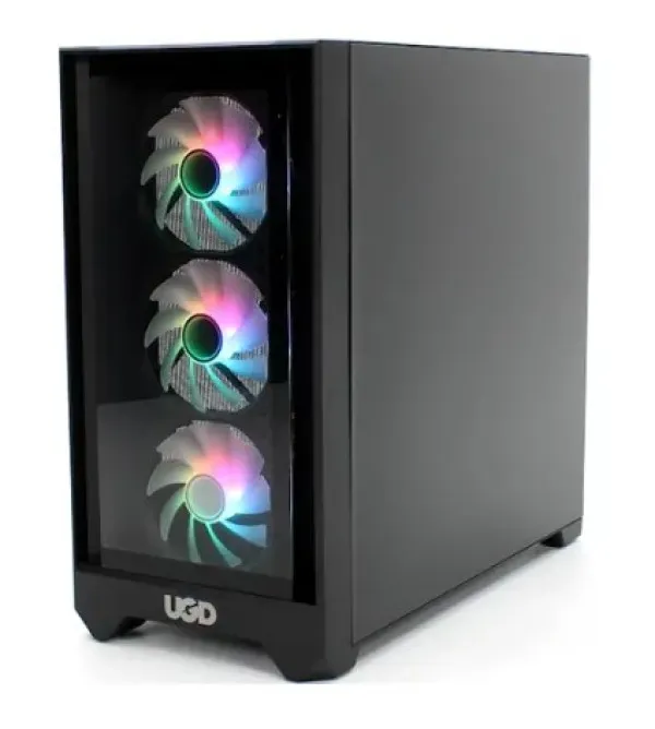 UGD Kuciste Titan 2314, ATX, providna stranica, ugradjena 4xRGB kulera, Crno Slika 6