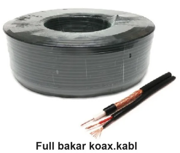 GEMBIRD KABL-COAX-RG59+2x0.75 BC/PVC/100M CCTV Bakarni Koaksialni kabl sa napojnim kablom2x0,75mm black 100m Slika 3