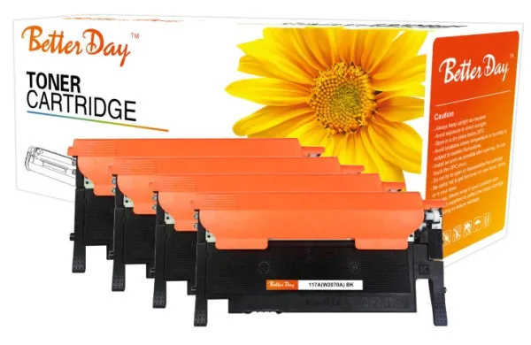 Toner BetterDay W2072A, 117A, 150/178/179 HP Yellow  zam. kaseta za HP 0.7k Slika 2