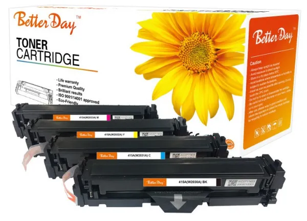 Toner BetterDay 415A(W2031A) C zam. kaseta za HP Cyan 2.5k Slika 1