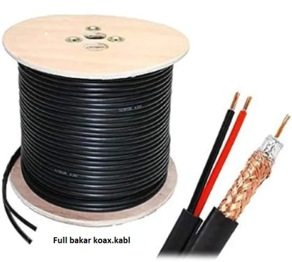 GEMBIRD KABL-COAX-RG59+2x0.75 BC/PVC/300M CCTV Bakarni Koaksialni kabl sa napojnim kablom2x0,75mm black 300m Slika 3