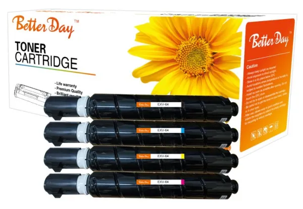 Toner BetterDay C-EXV-64 Y zam. kaseta za Canon Yellow 25.5k Slika 3