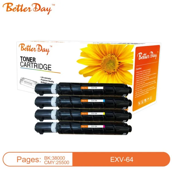 Toner BetterDay C-EXV-64 Y zam. kaseta za Canon Yellow 25.5k Slika 1