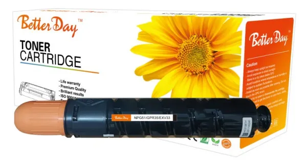 Toner BetterDay C-NPG51/GPR35/EXV33 zam. kaseta za Canon 14.6k (bez cipa) Slika 3