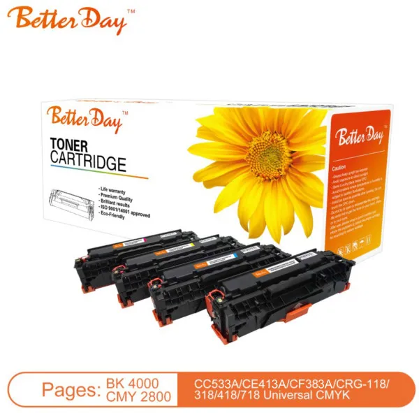 Toner BetterDay CC533A, CE413A, CF383A (304A, 305A, 312A) zam. kaseta za HP Magenta 2.8k Slika 1