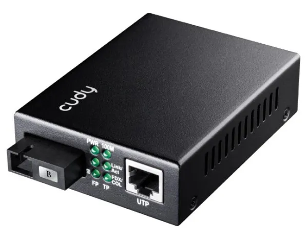 CUDY Cudy MC100SB-20B 10/100M Ethernet Media Converter TX1550nm RX1310nm Slika 1