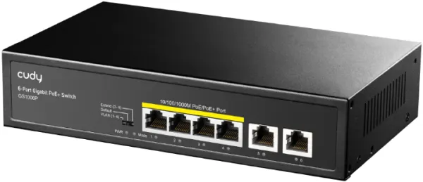 CUDY Cudy GS1006P 6-Port Gigabit PoE+ Switch Slika 2