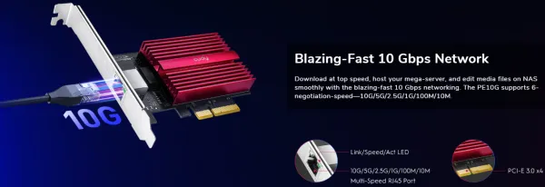 CUDY Cudy PE10G 10 Gbps PCI-E Ethernet Adapter Slika 3