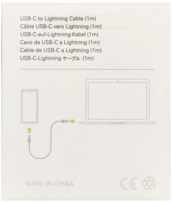 GEMBIRD CCP-AMCM-AMLM-2.0M ** Gembird 20W PD kabl USB-C na Lightening 8-pin, USB 3.0, 2m, white (199) Slika 2