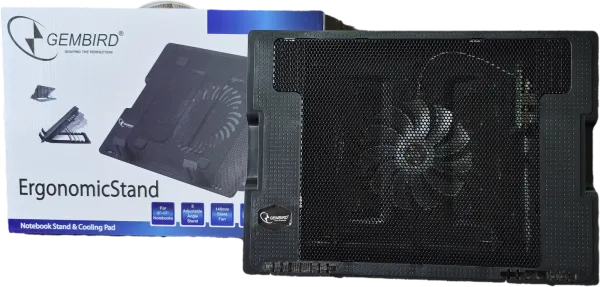 DEEPCOOL N2000IV** Gembird hladnjak za laptop, 15-17 180mm Fan-CONTROL, 2xUSB, 365x265mm, Ergo Stand(599) Slika 5