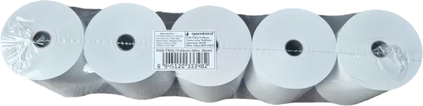 GMB POS-TROL79-80mm Termo rolna 79x80mm, 5KOM, (80m, 53gsm BPA FREE) Slika 1