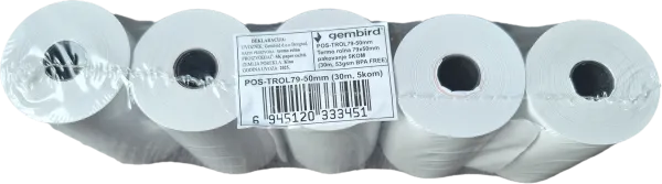 GMB POS-TROL79-50mm Termo rolna 79x50mm, 5KOM, (30m, 53gsm BPA FREE) Slika 9