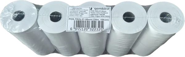 GMB POS-TROL57-50mm Termo rolna 57x50mm, 10KOM, (30m, 53gsm BPA FREE) Slika 1