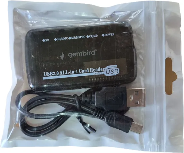 GEMBIRD FD2-ALLIN1-BLK ** Gembird USB2.0 citac svih tipova memorijskih kartica(319) Slika 2