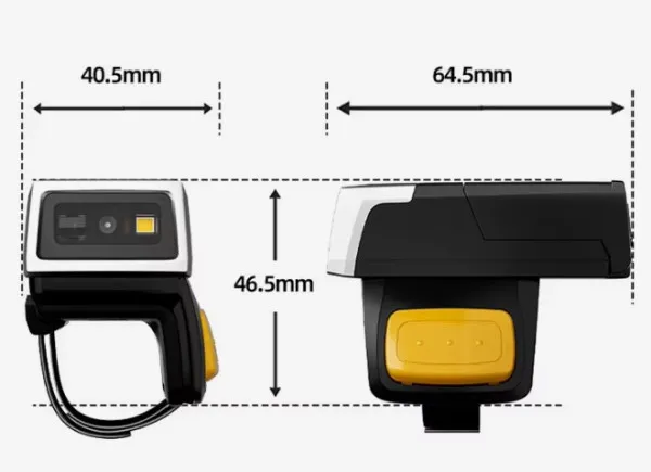 POS-BSH500 GMB 2d/OCR CMOS Warehouse Finger barcode scanner, barkod skener, 600mAh, 1MP, BT/WiFi Slika 6
